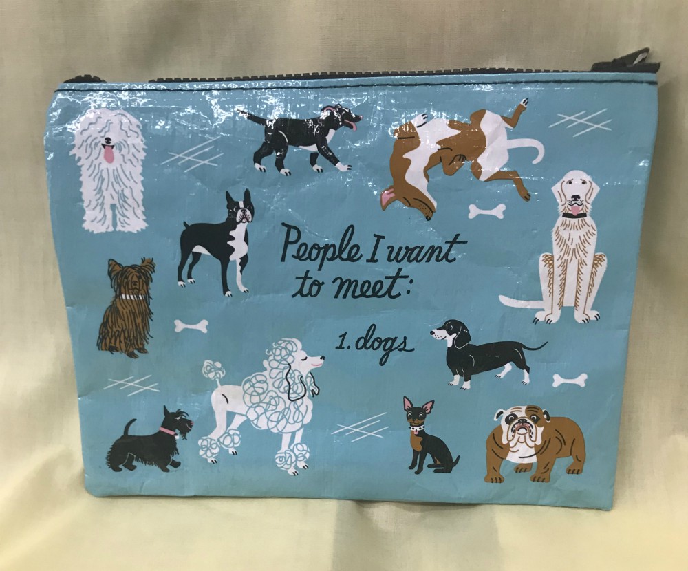 People I Meet: Dogs Zippered Pouch